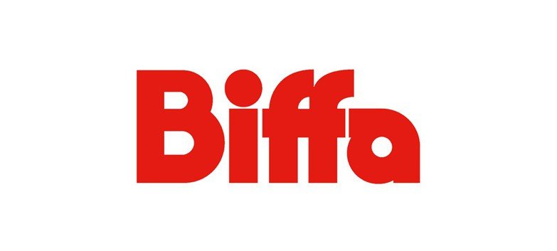 A red logo with the word Biffa on it.